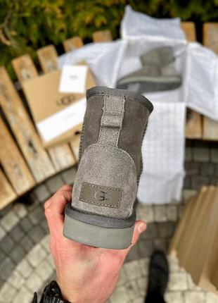 Ugg classic mini grey suede 4