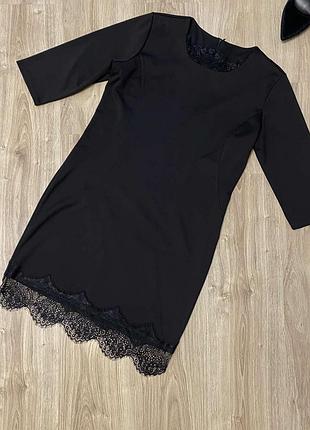 Черное платье, кружево