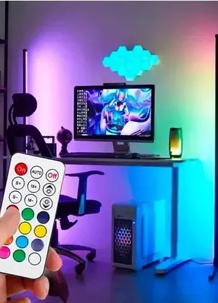 Напольная угловая rgb лампа торшер с пультом управления 1.2м угловой напольный ночник светильник