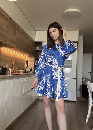 Синя шовкова сукня alexis ✨