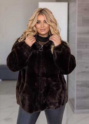 Шубка из эко-меха ❤️‍🔥56-62