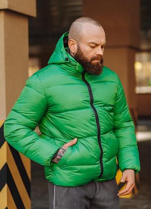 Пуховик мужской зимний, качественная теплая куртка с капюшоном