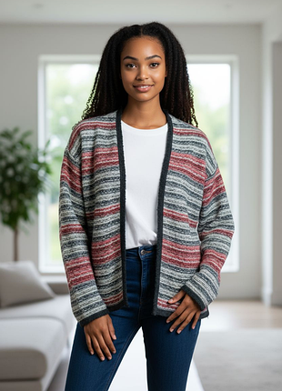 Кардиган шерстяной с золотым люрексом