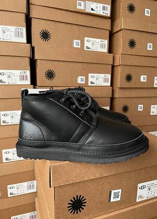Ugg neumel black leather 6