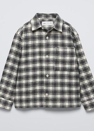 Фланелева сорочка zara