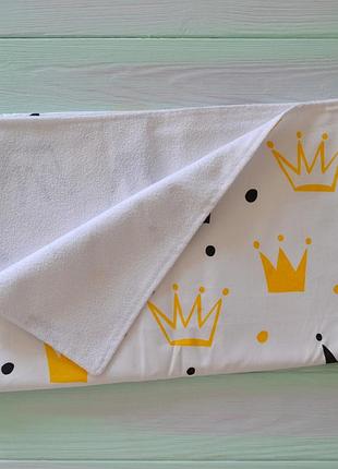 Пеленка baby textile непромокаемая 100x80 см короны