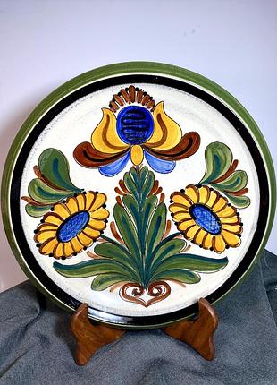 Винтаж. большая декоративная тарелка «ulmer keramik»