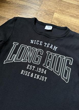 Базовий чорний лонг рубчик 2