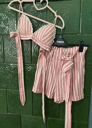 Костюм 44 s xs топ и шорты