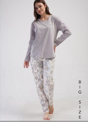 Трикотажные пижамы больших размеров