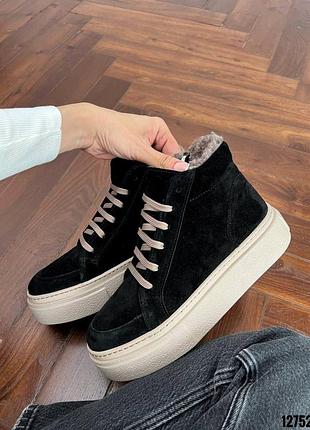 Ботинки натуральный замш