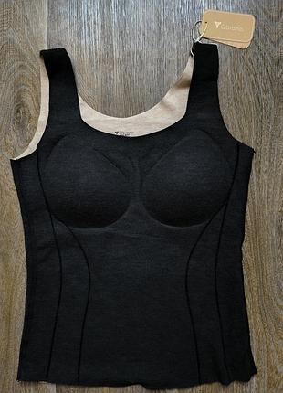 Obrana/anabel arto, стильная теплая маечка с бюстом хл-хл