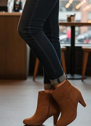 Женские ботинки, осенние ботинки, натуральные ботильоны h&amp;m,швеция,р.38