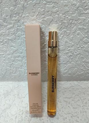 Парфюмированная вода burberry goddess во флаконе объемом 10 мл.