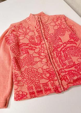 Дитяча рожева кофта на блискавці