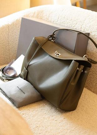 Сумка жіноча шкіряна брендова оливкова люксова фірмова