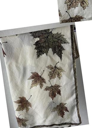 Шовкова хустка silk scarf natural print