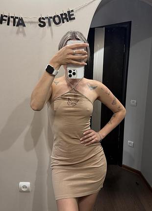 Сукня майка халтер з відкритою спинкою