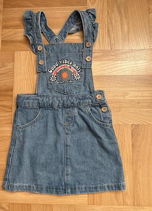 Джинсовий сарафан для дівчинки 104-110см