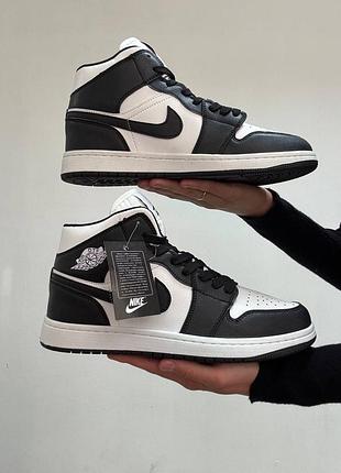 Новинка, чоловічі кросівки найк ейр джордан чорно-білі 41-46рр
