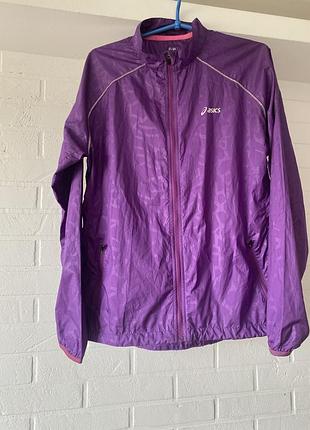 Куртка вітровка asics спортивна
