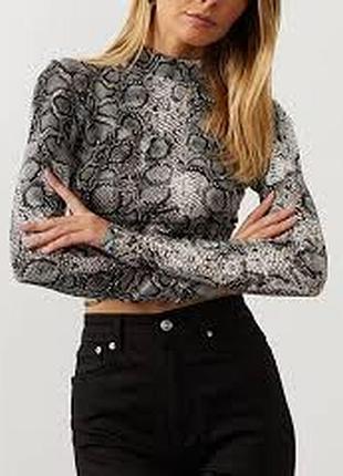 Лонгслив сетка под змею