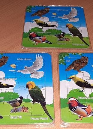 Пазлы детские в рамке птицы внимательно читайте условия пересылки!
