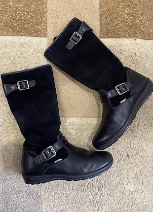 Шкіряні чоботи, gore tex. 34р.
