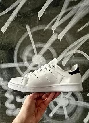 Кросівки кеді сникерси шкіра adidas stan smith шкіра white leather air force класика