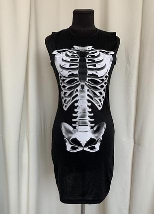 Скелет сукня карнавальна платье