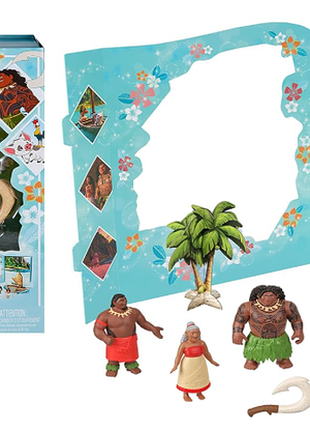 Игрушки mattel disney princess, набор для маленькой куклы моаны с куклой моаной, 5 фигурками персонажей и 1 аксессуаром вдохновлен фильмом