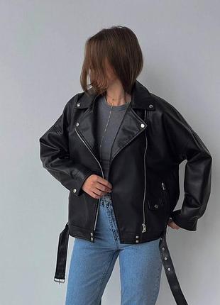 Женская косуха, ткань "эко кожа"