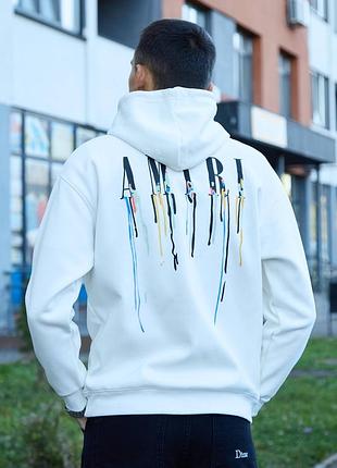 Самая популярное мужское кофта худи от amiri белое