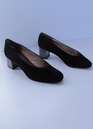 Туфли женские замшевые "лодочки"