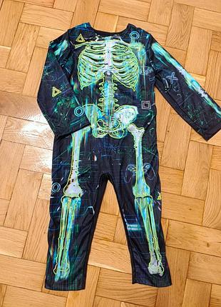 Костюм для хлопчика хелловін 1_2р. карнавальний костюм скелет