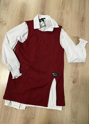 Плаття чорне з рубашкою, вечірнє