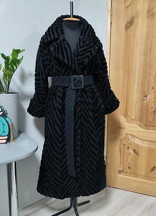 Дизайнерское женское пальто из итальянской шерсти