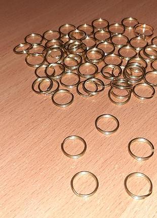 Кольцо для ключей металлическое 1.5 см. цвет золотистый. внимательно читайте условия пересылки!