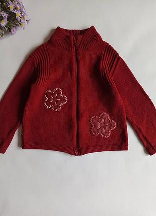 Шерстяная кофта для девочки