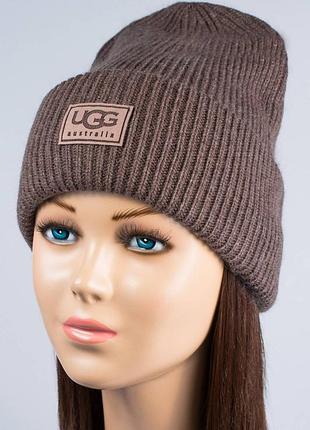 Шерстяная шапка хомуты ugg