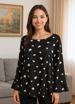 Блузка блуза нарядна довгий рукав розмір 2xl (52)