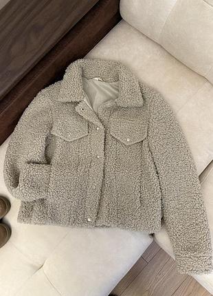 Вкорочена шубка тедді