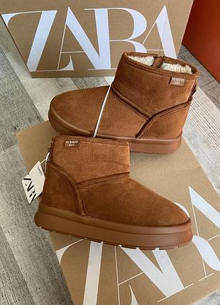 Зимние ботинки zara угги