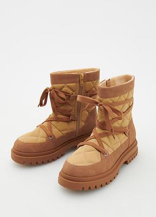 Утепленные ботиночки на девочку в стиле угги 34 гг