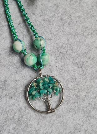 Чокер , прикраса на шию. талісман, оберіг, луниця, луна, сердце, котиа,дерево. гематит, амантурит