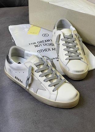 Женские кеды кроссовки голден гус golden goose ggdb звезда потертые стар