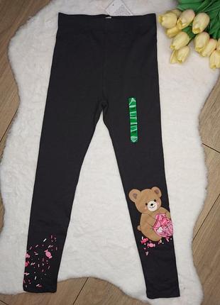 Новые тоненькие лосины на девочку 134см 8-9роков