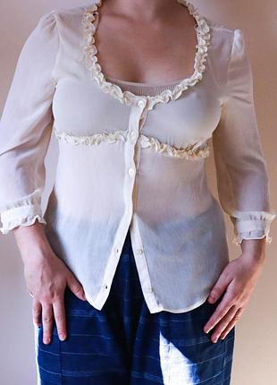 Ніжна прозора блуза