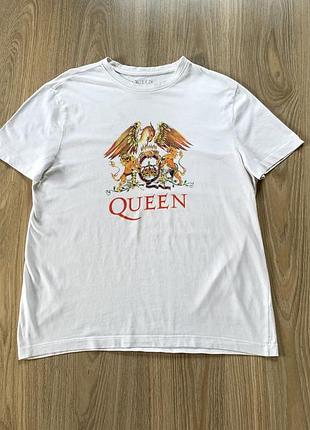 Мужская хлопковая футболка с принтом мерч queen