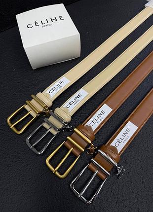 Ремень пояс женский кожа кожаный celine / ремінь пояс жіночий шкіра шкіряний